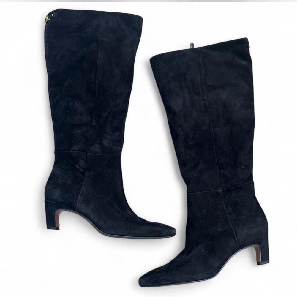 Sam Edelman Molly Suede Knee-High Leather Upper Balance Women's Boots | *New